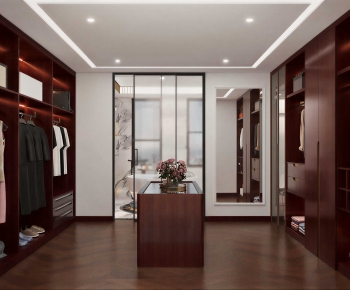 Modern Clothes Storage Area-ID:165810689