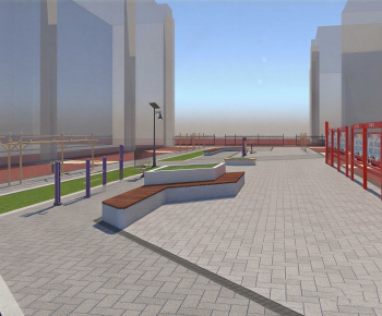 Modern Park Landscape-ID:870909933