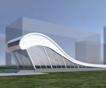 Modern Building Appearance-ID:390182976