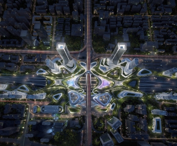 Modern Architectural Bird's-eye View Planning-ID:404429918
