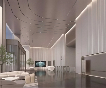 Modern Office Reception Desk-ID:195095062
