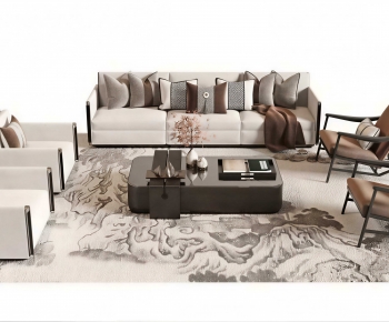 New Chinese Style Sofa Combination-ID:741854915