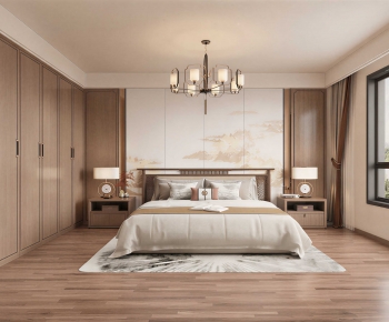 New Chinese Style Bedroom-ID:884850036