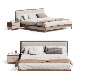 Modern Double Bed-ID:657820769