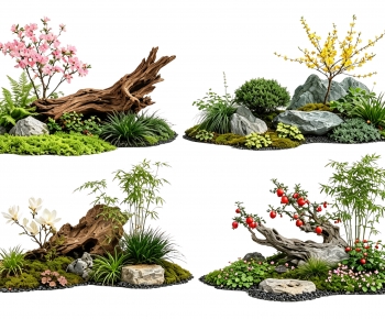 New Chinese Style Plant Landscaping-ID:624473094