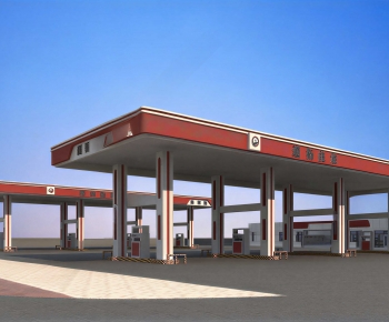 Modern Gas Station-ID:634653093