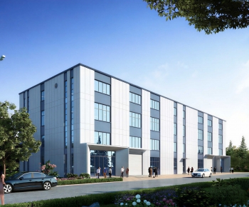 Modern Industrial Building-ID:496588954
