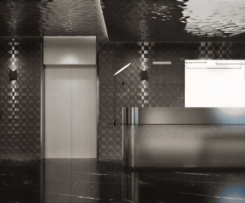 Modern Office Elevator Hall-ID:577301982