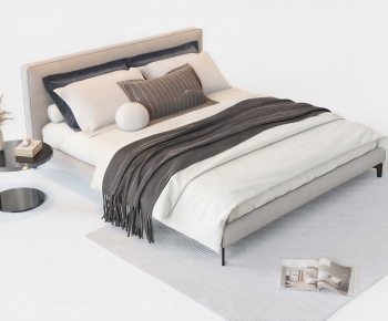 Modern Double Bed-ID:592427028