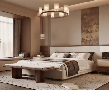 New Chinese Style Bedroom-ID:707140925