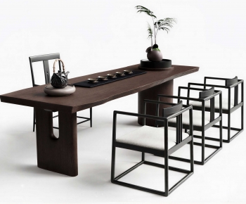 New Chinese Style Tea Tables And Chairs-ID:403368956