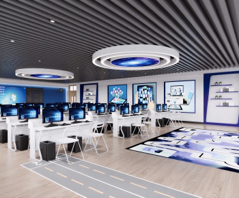 Modern School Classrooms-ID:790214068