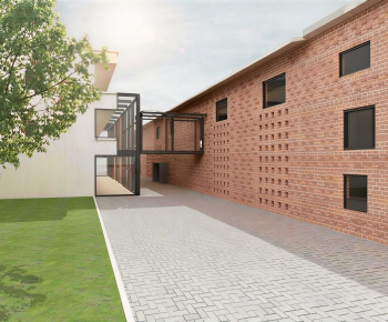 Modern Building Appearance-ID:389604093