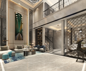 Modern A Living Room-ID:297250997