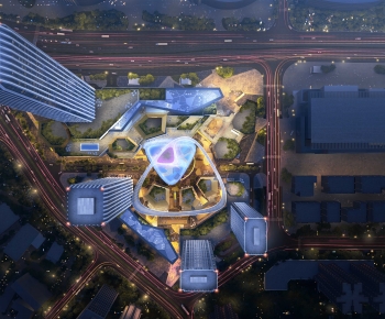 Modern Architectural Bird's-eye View Planning-ID:915255078