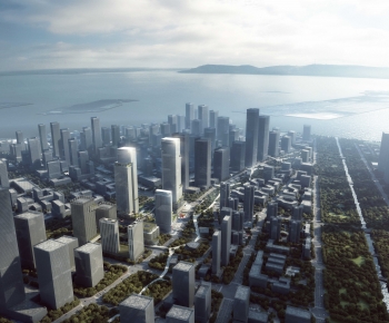 Modern Architectural Bird's-eye View Planning-ID:888279916