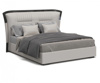 Modern Double Bed-ID:962500633