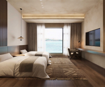 Wabi-sabi Style Guest Room-ID:931221013