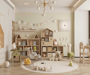 Modern Children's Room Activity Room-ID:593833928