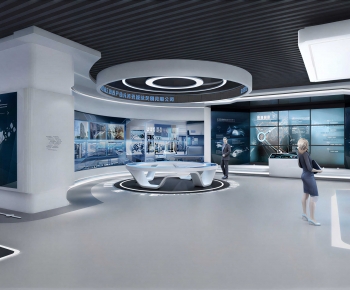 Modern Exhibition Hall-ID:435867073
