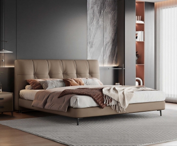 Modern Double Bed-ID:250605112