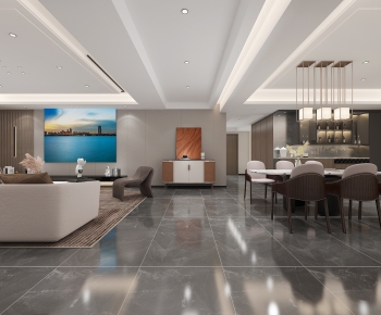 Modern A Living Room-ID:264576911