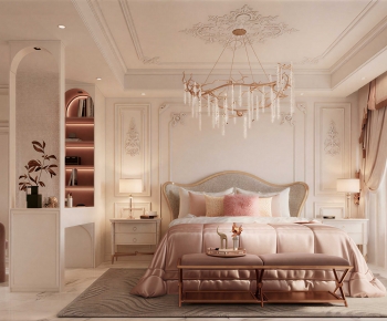 Simple European Style Bedroom-ID:613646037
