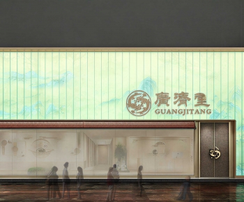 New Chinese Style Facade Element-ID:486069927