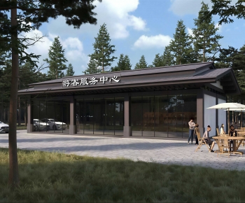 New Chinese Style Public Building-ID:731844908