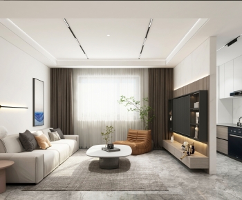 Modern A Living Room-ID:258529299