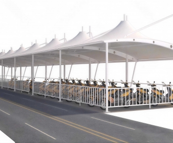 Modern Outdoor Parking Lot-ID:641170983