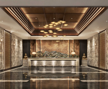 New Chinese Style Lobby Hall-ID:892590055