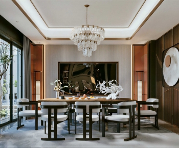 New Chinese Style Dining Room-ID:428181895