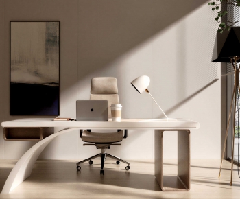 Modern Office Desk And Chair-ID:310189013
