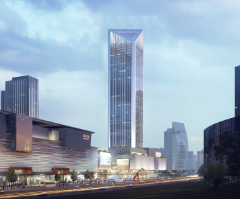 Modern Appearance Of Commercial Building-ID:437745092