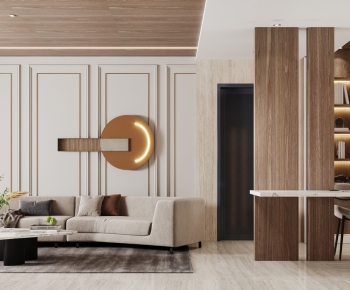 Modern A Living Room-ID:648621085
