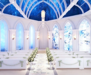 Simple European Style Banquet Hall-ID:653273112