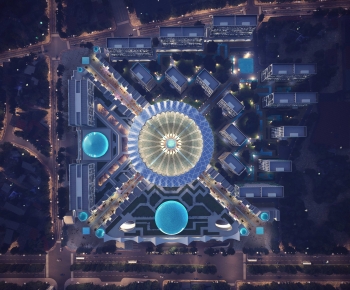 Modern Architectural Bird's-eye View Planning-ID:110594039