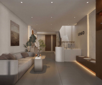 Modern Office Reception Desk-ID:865217927