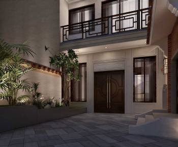 New Chinese Style Courtyard/landscape-ID:708594084
