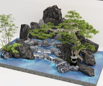 New Chinese Style Rockery Waterscape-ID:894195085