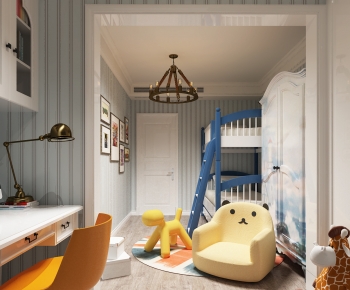 Nordic Style Boy's Room And Son's Room-ID:722542058