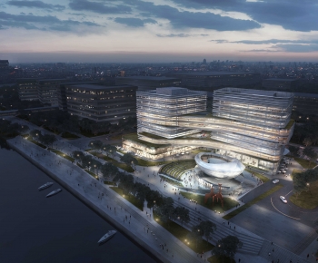 Modern Appearance Of Commercial Building-ID:695355897