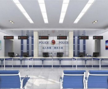 Modern Office Reception Desk-ID:260688078