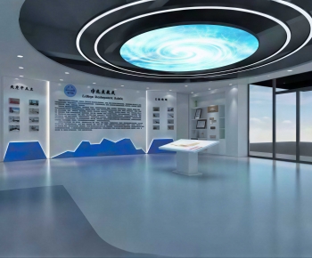 Modern Exhibition Hall-ID:599741949