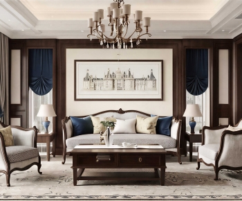American Style A Living Room-ID:629745967