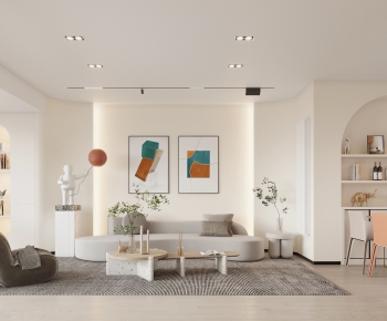 Modern A Living Room-ID:800421956