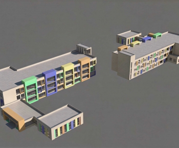 Modern School Building-ID:363050949