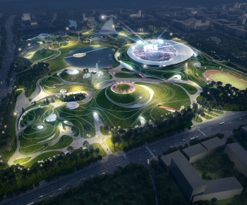 Modern Architectural Bird's-eye View Planning-ID:405296094