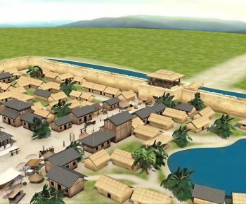 Modern Architectural Bird's-eye View Planning-ID:809883124